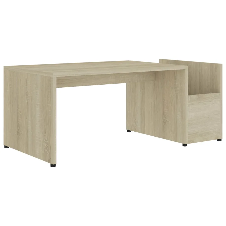 Table basse Chêne sonoma 90x45x35 cm bois d’ingénierie - 2