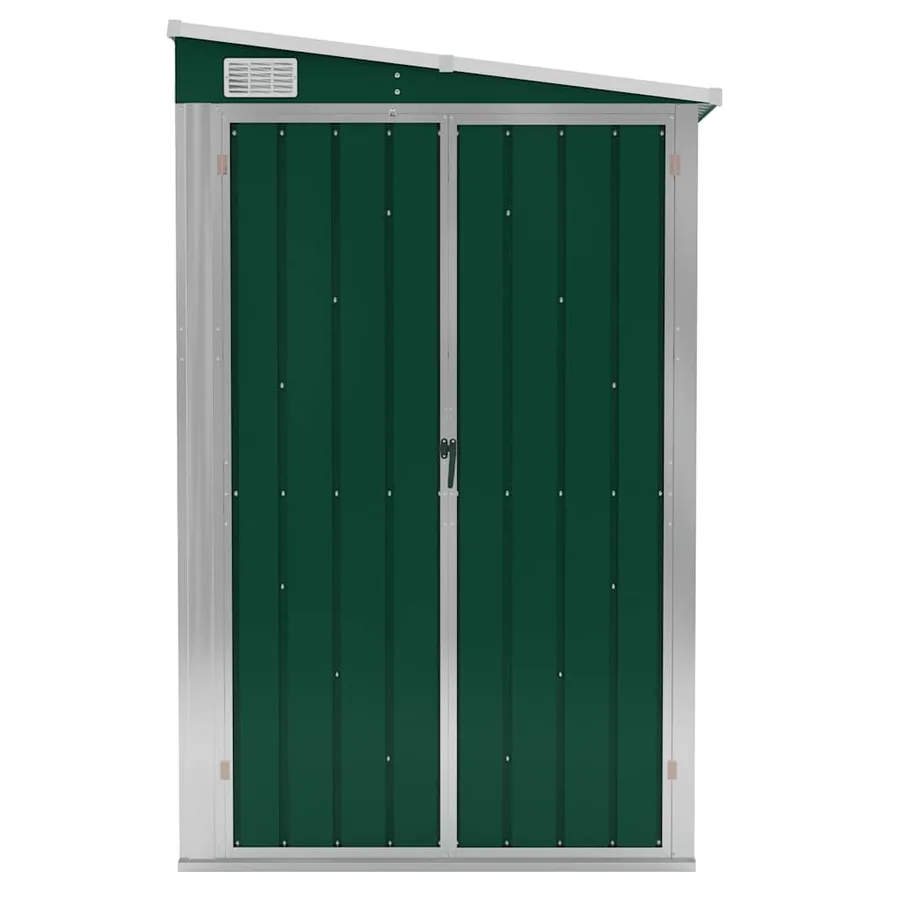 Remise de jardin murale Vert 118x100x178 cm Métal galvanisé - 3