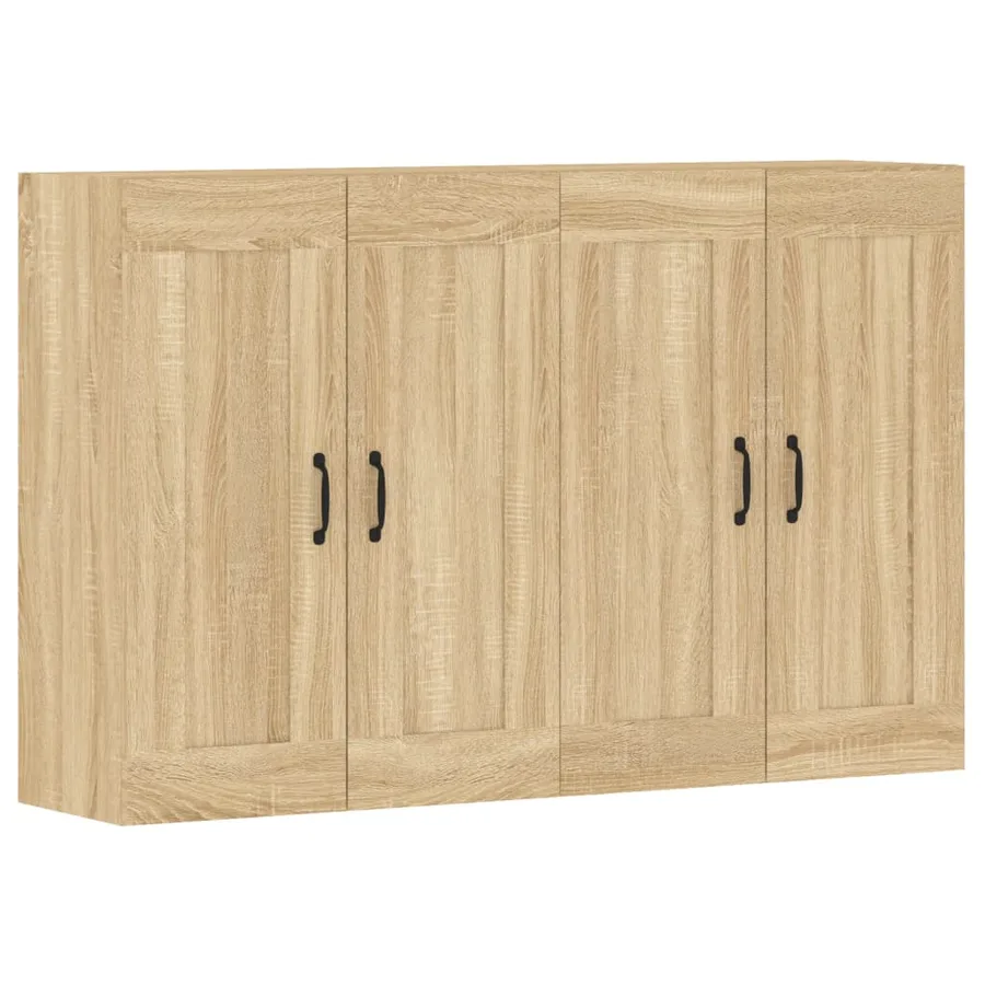 Armoires murales 2 pcs chêne sonoma bois d'ingénierie - 2