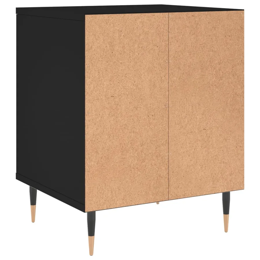 Tables de chevet 2 pcs noir 40x35x50 cm bois d’ingénierie - 7