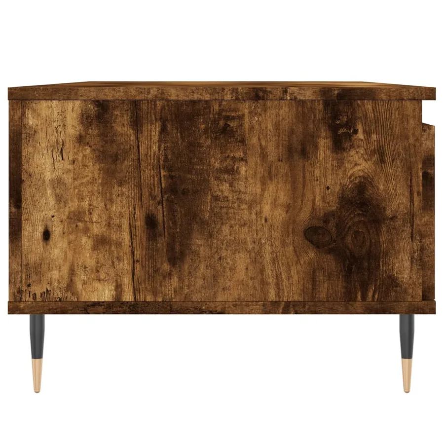 Table basse Chêne fumé 90x50x36,5 cm Bois d'ingénierie - 7