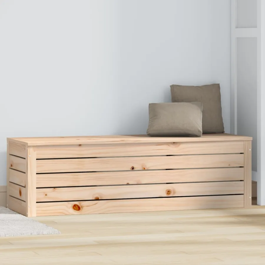 Boîte de rangement 109x36,5x33 cm Bois massif de pin - 3