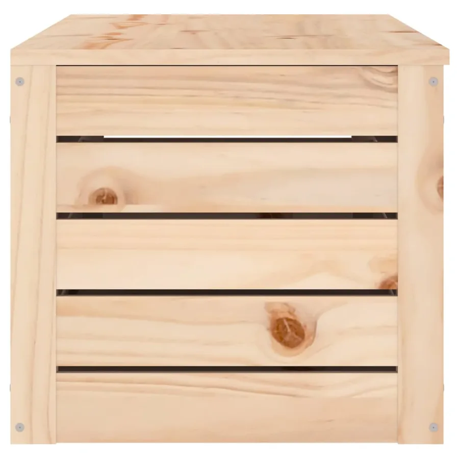 Boîte de rangement 109x36,5x33 cm Bois massif de pin - 6