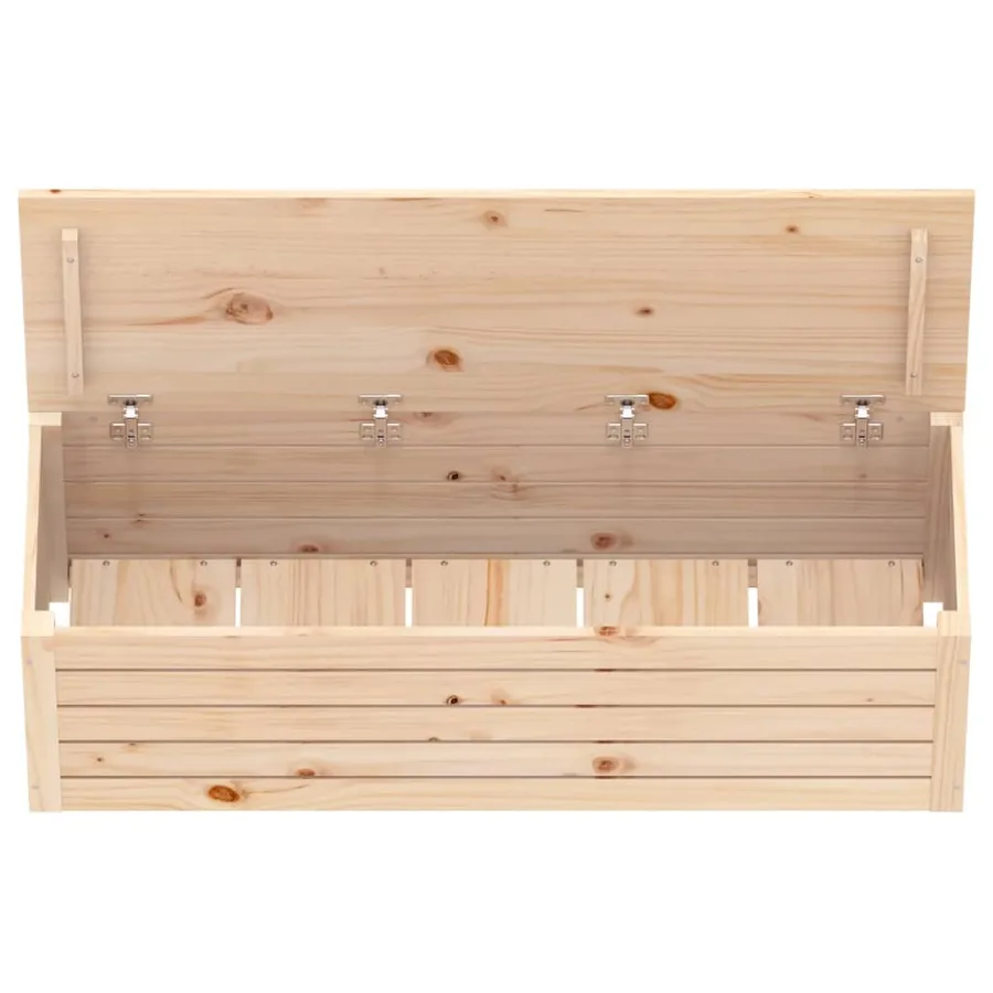 Boîte de rangement 109x36,5x33 cm Bois massif de pin - 7