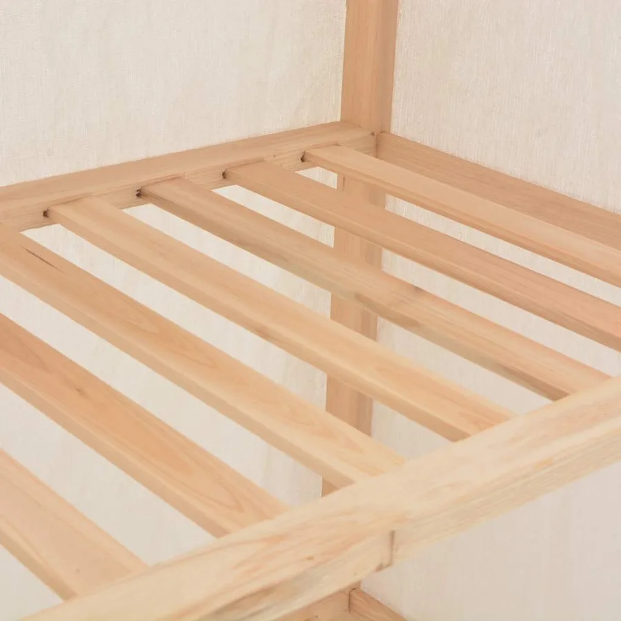 Garde-robe Blanc 79 x 40 x 170 cm Tissu - 5