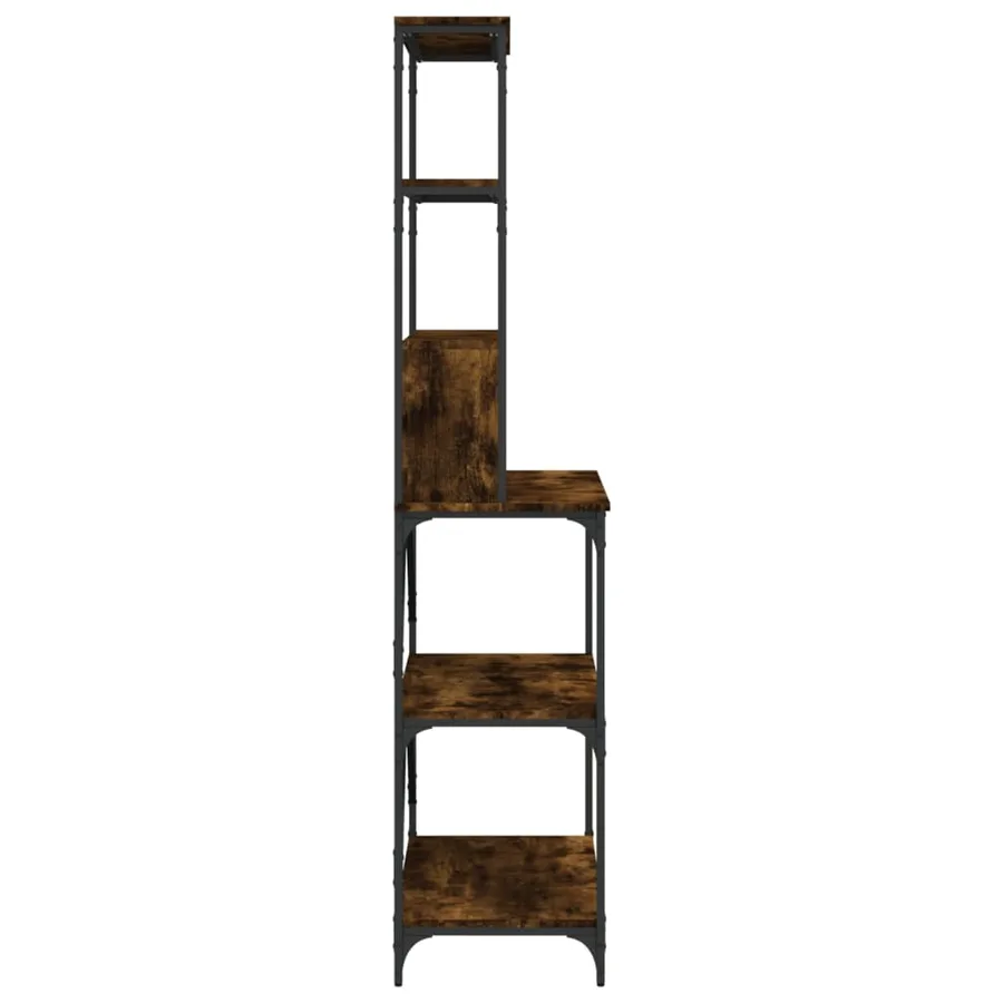 Support de boulanger à 6 niveaux chêne fumé 90x40x180 cm - 5