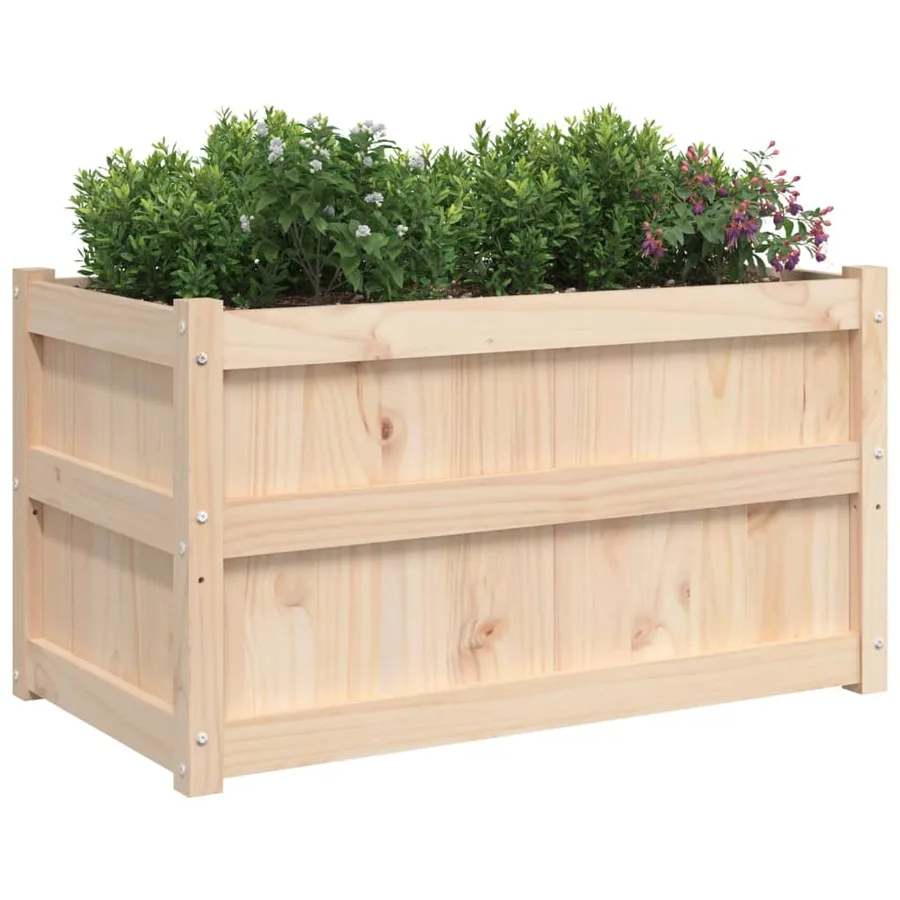 Jardinières 2 pcs bois de pin massif - 4