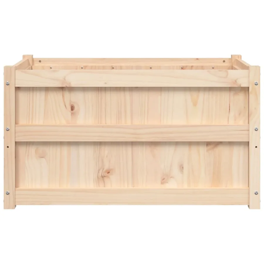Jardinières 2 pcs bois de pin massif - 6