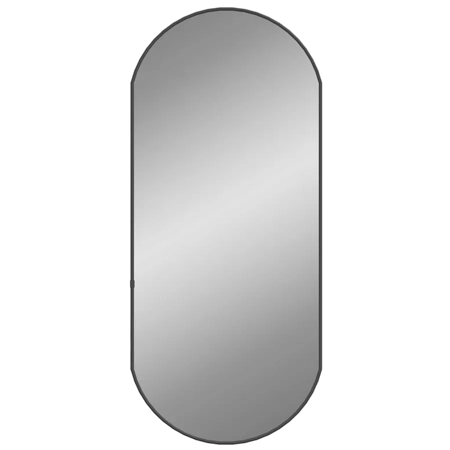 Miroir mural Noir 80x35 cm Ovale - 2