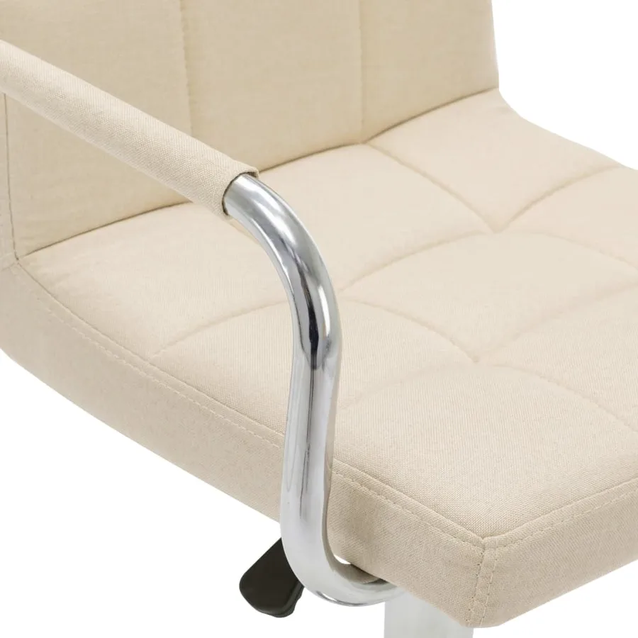 Chaise de bar Crème Tissu - 6