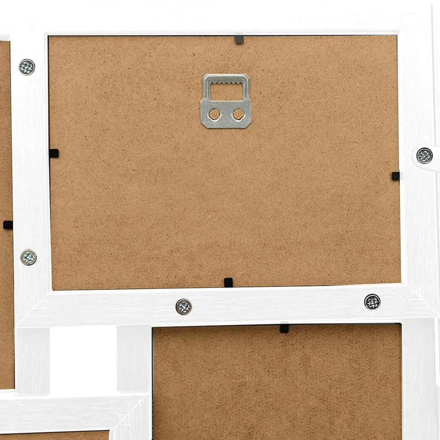 Collage de cadres photo de photo 24x(10x15 cm) Blanc MDF - 5