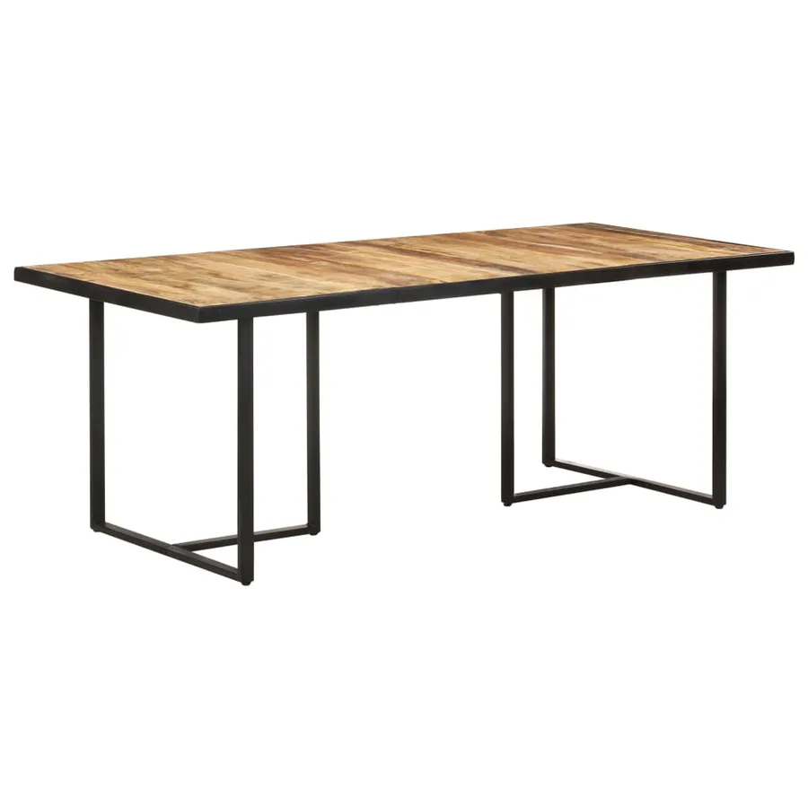 Table à manger 200 cm Bois de manguier brut - 10
