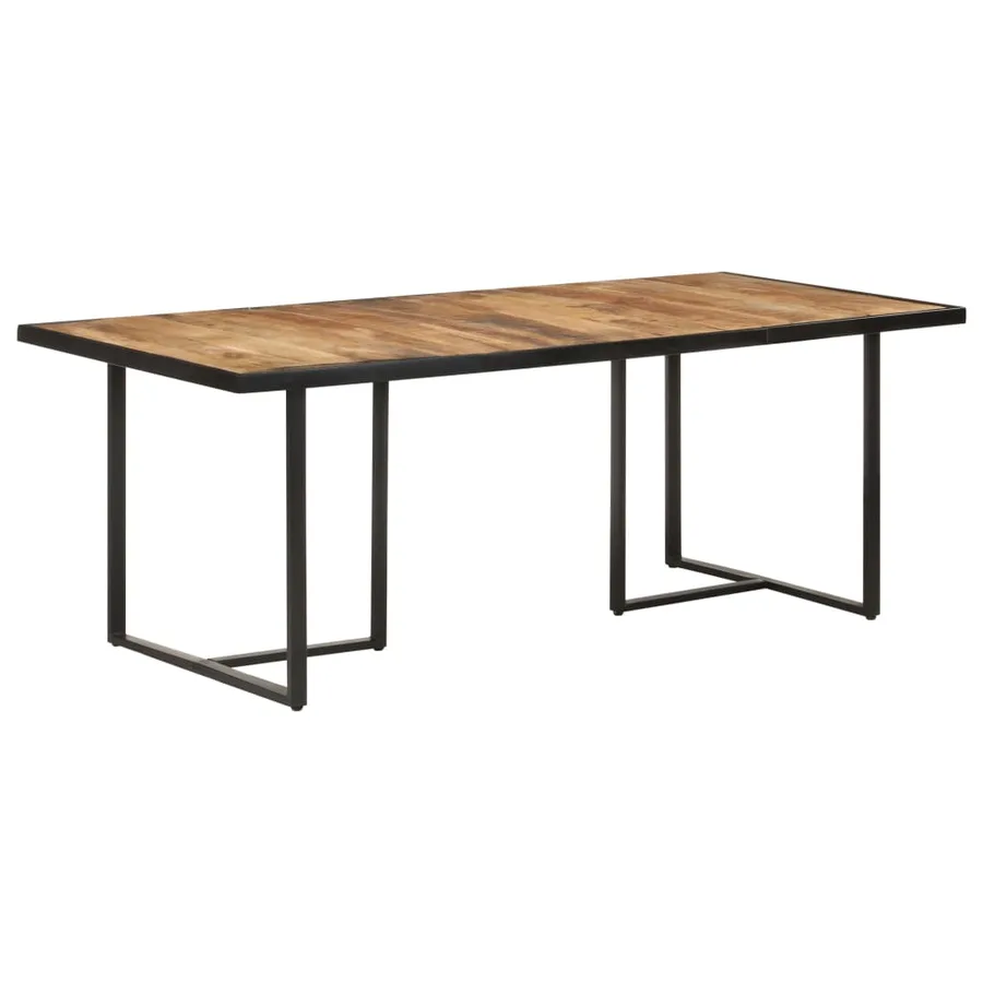 Table à manger 200 cm Bois de manguier brut - 7