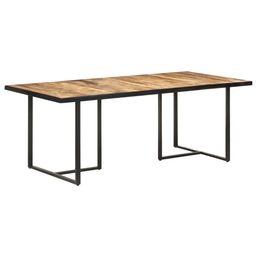 Table à manger 200 cm Bois de manguier brut - 9