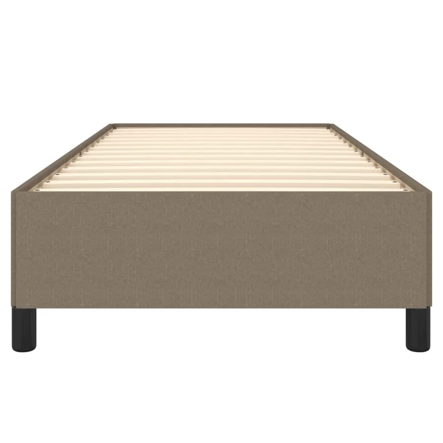 Cadre de lit sans matelas taupe 100x200 cm tissu - 5