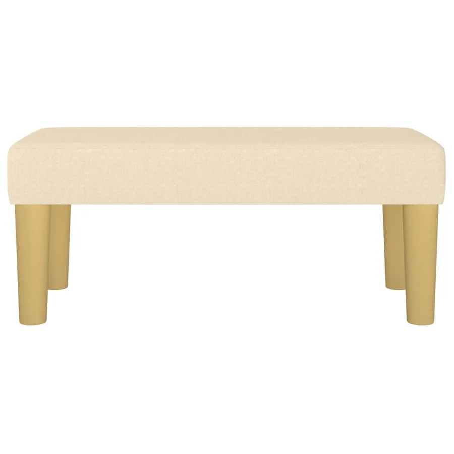 Banc Crème 70x30x30 cm Tissu - 3