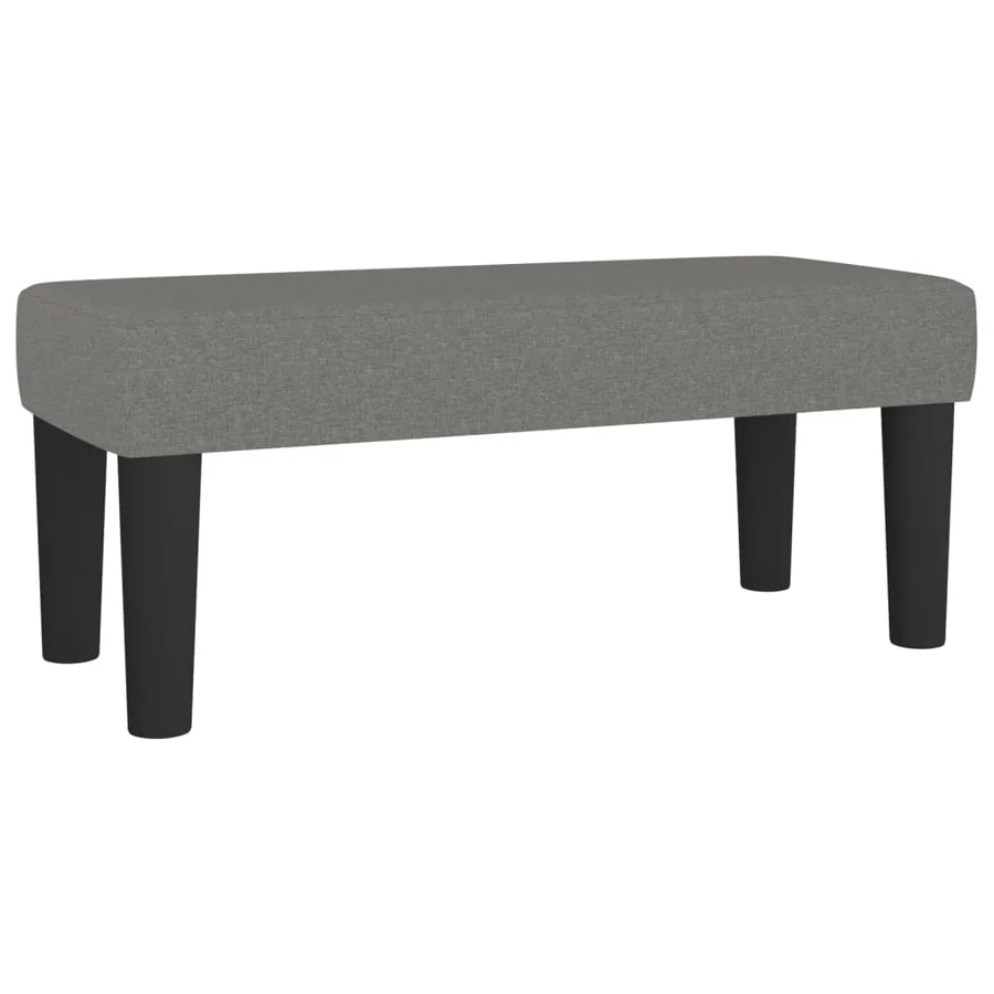 Banc Gris foncé 70x30x30 cm Tissu - 2