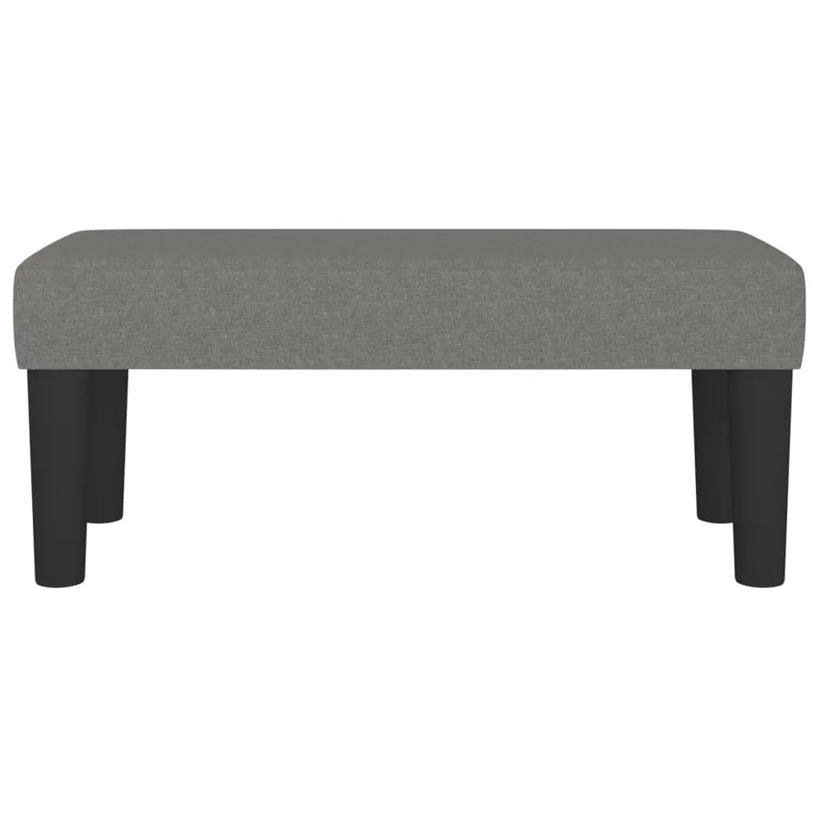 Banc Gris foncé 70x30x30 cm Tissu - 3