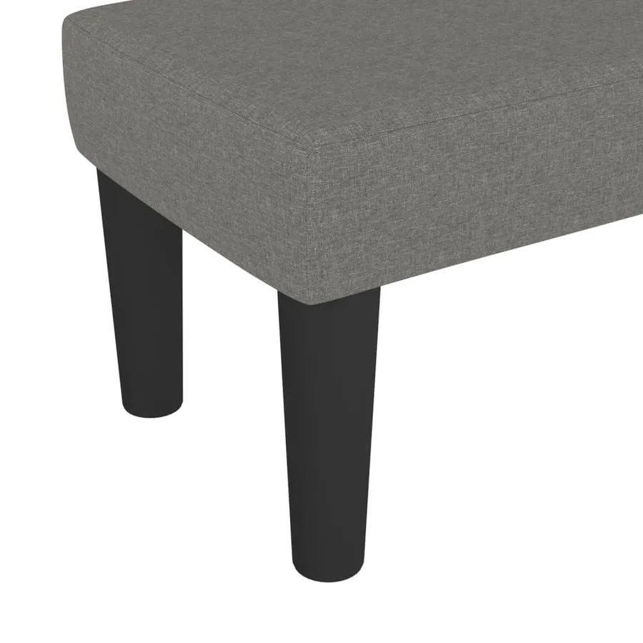 Banc Gris foncé 70x30x30 cm Tissu - 5