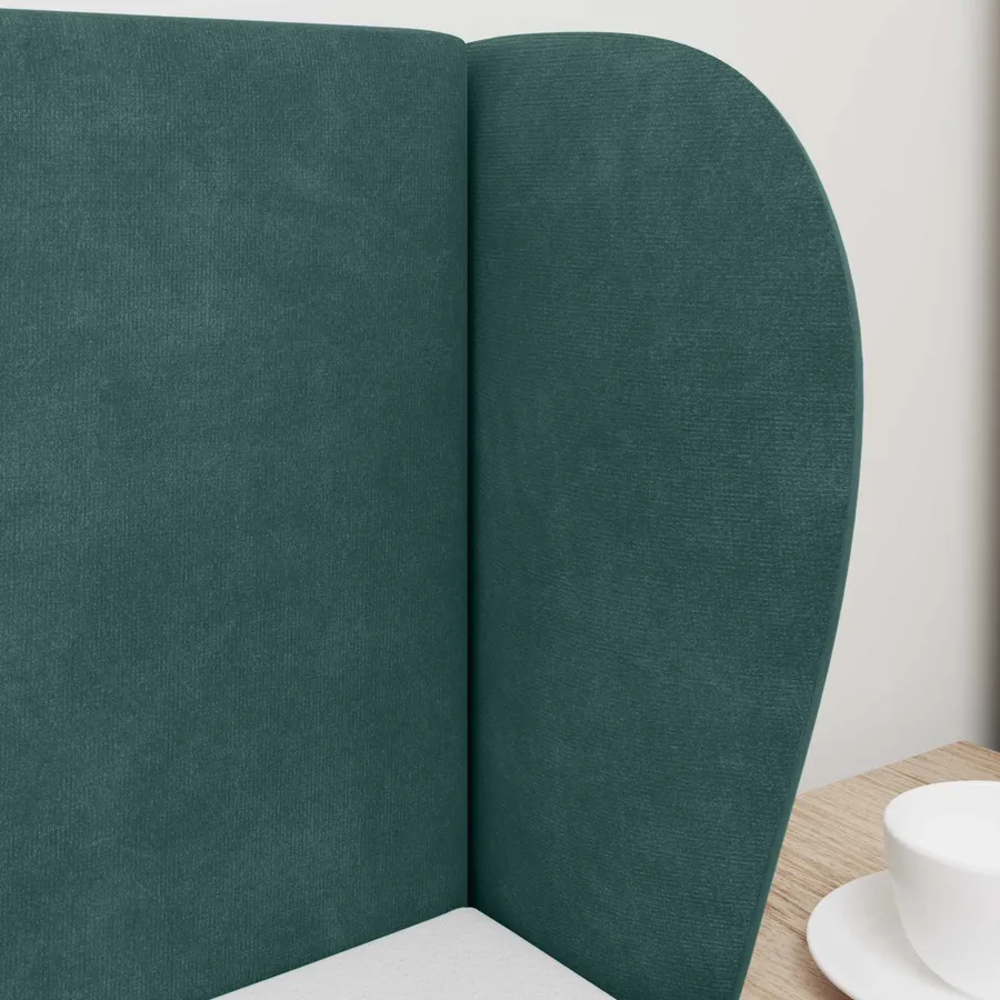 Oreille de tête de lit Vert 40 x 23 x 6 cm Velours - 4