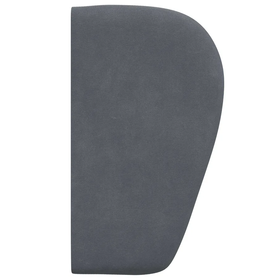 Oreille de tête de lit Gris Foncé 40 x 23 x 6 cm Velours - 7