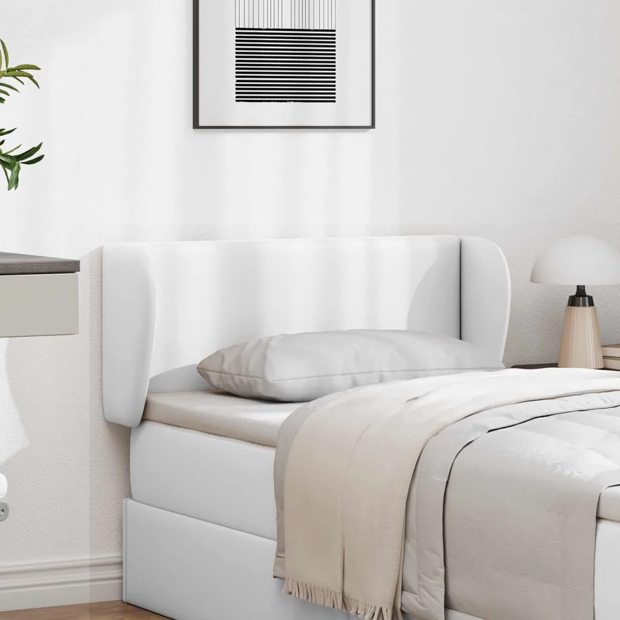 Oreille de tête de lit Blanc 40 x 23 x 6 cm PVC
