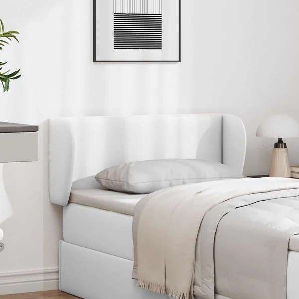 Oreille de tête de lit Blanc 40 x 23 x 6 cm PVC