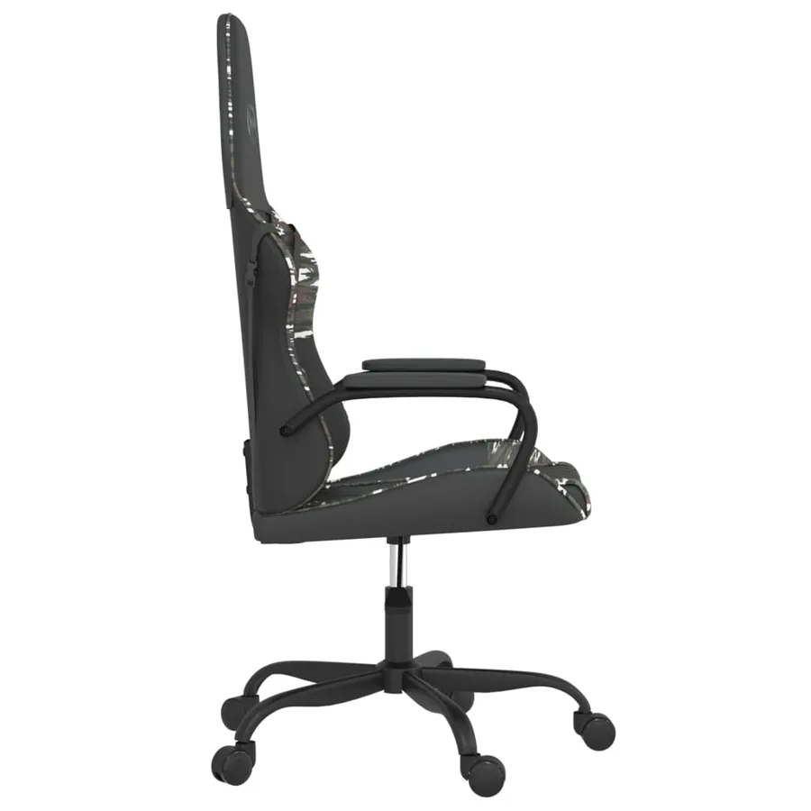 Chaise de jeu de massage Noir et camouflage Similicuir - 4