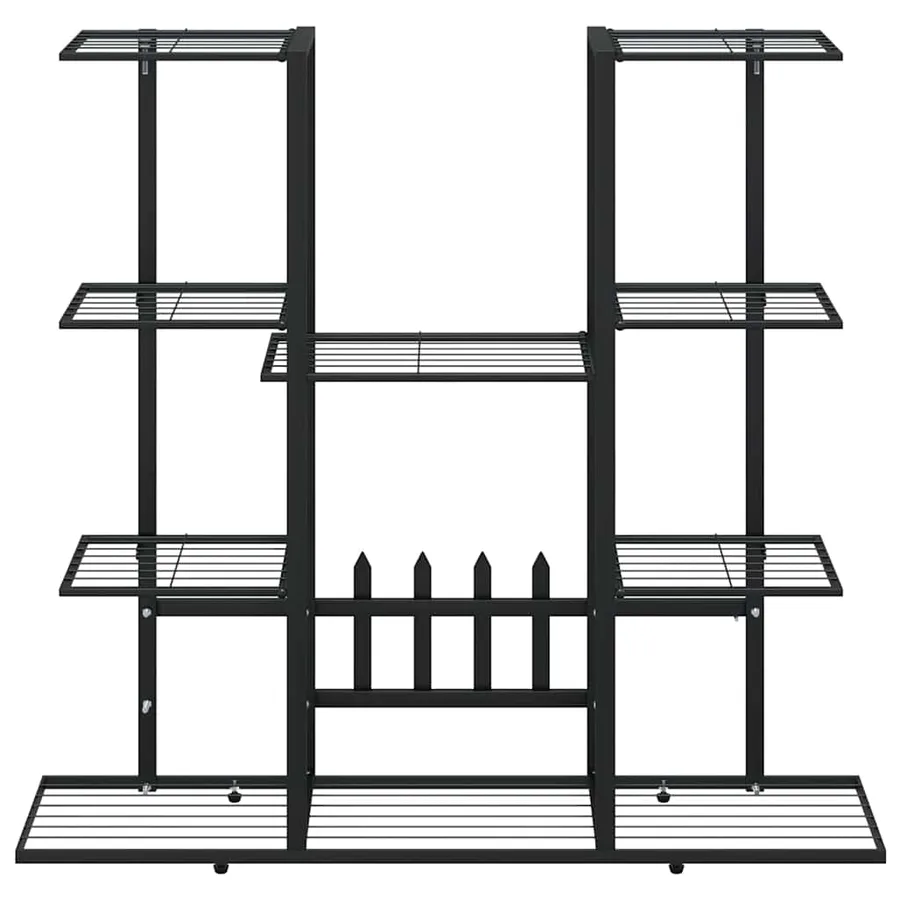 Support à plantes 94,5x25x89 cm Noir Fer - 5