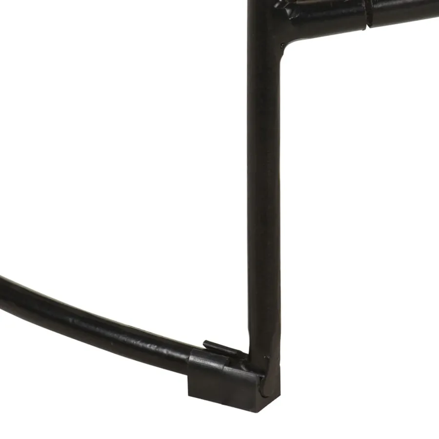 Tabourets de bar Gavin lot de 2 50x40x78cm bois massif manguier - 8