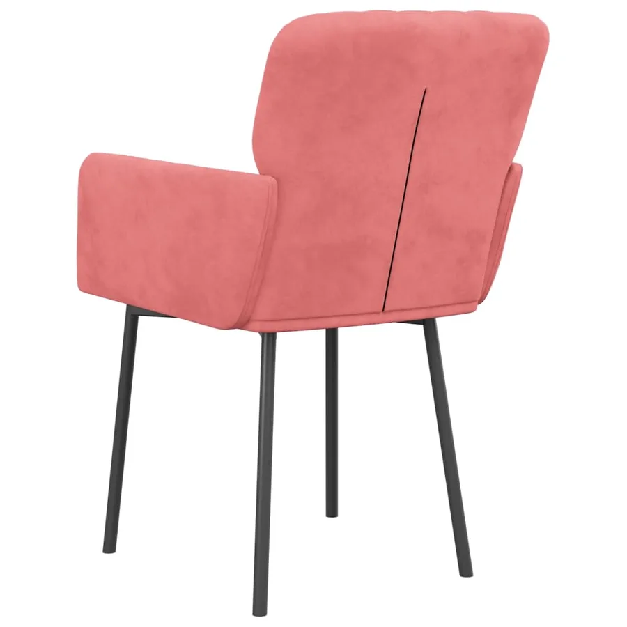 Chaises à manger lot de 2 Rose Velours - 6