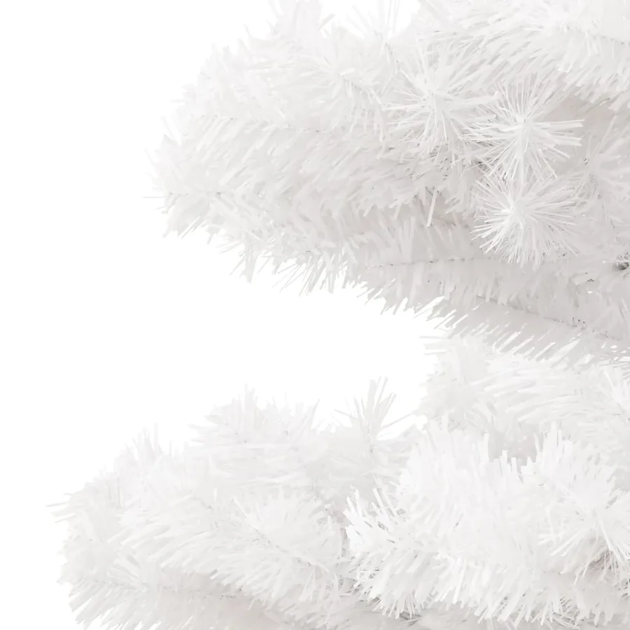 Arbre de Noël hélicoïdal pré-éclairé avec pot blanc 120 cm PVC - 6