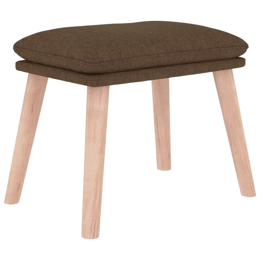 Repose-pied Marron 45x29,5x35 cm Tissu - 2