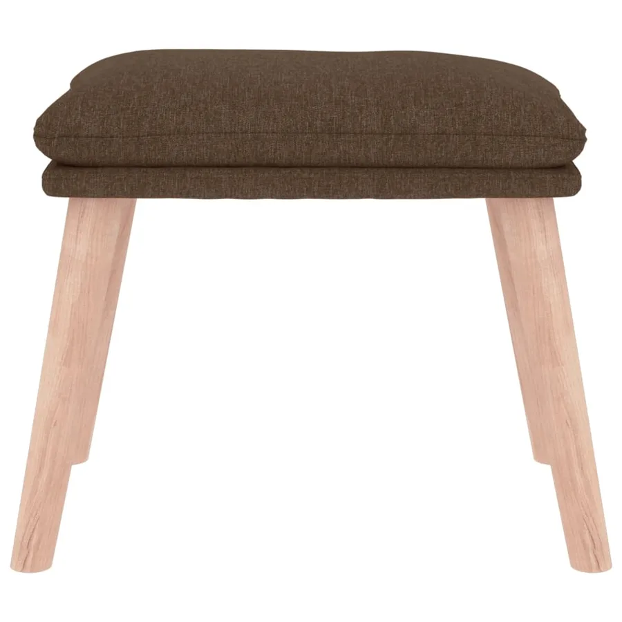 Repose-pied Marron 45x29,5x35 cm Tissu - 3
