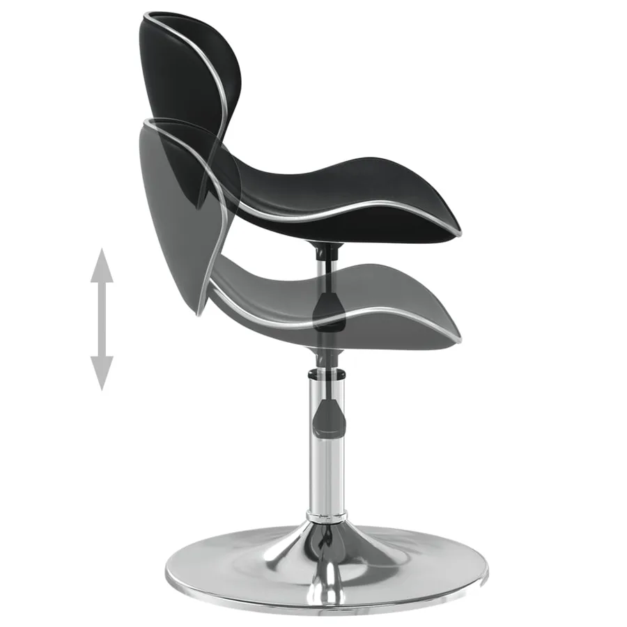 Tabouret de bar Noir Similicuir - 6