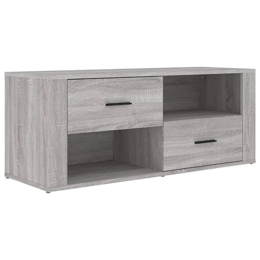 Meuble TV Sonoma gris 100x35x40 cm Bois d'ingénierie - 2