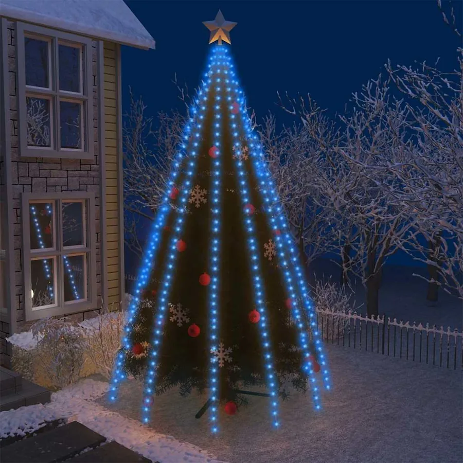Guirlande lumineuse avec 500 LED Bleu 500 cm Int/Ext