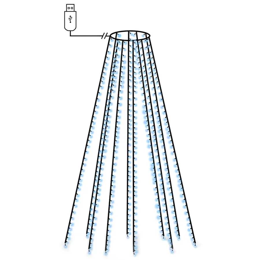 Guirlande lumineuse avec 500 LED Bleu 500 cm Int/Ext - 2