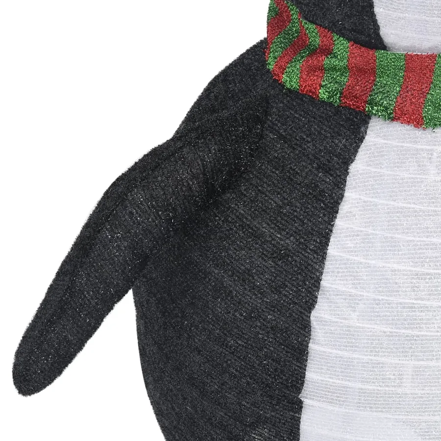 Décoration de Noël pingouin à LED Tissu de luxe 60 cm - 8