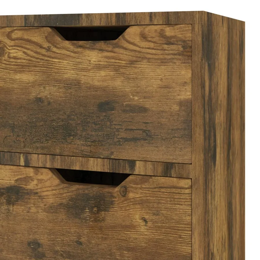 Buffet chêne fumé 90x30x72 cm bois d'ingénierie - 7