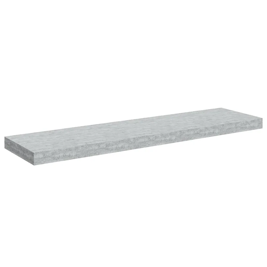 Étagère murale flottante Gris béton 90x23,5x3,8 cm MDF - 2