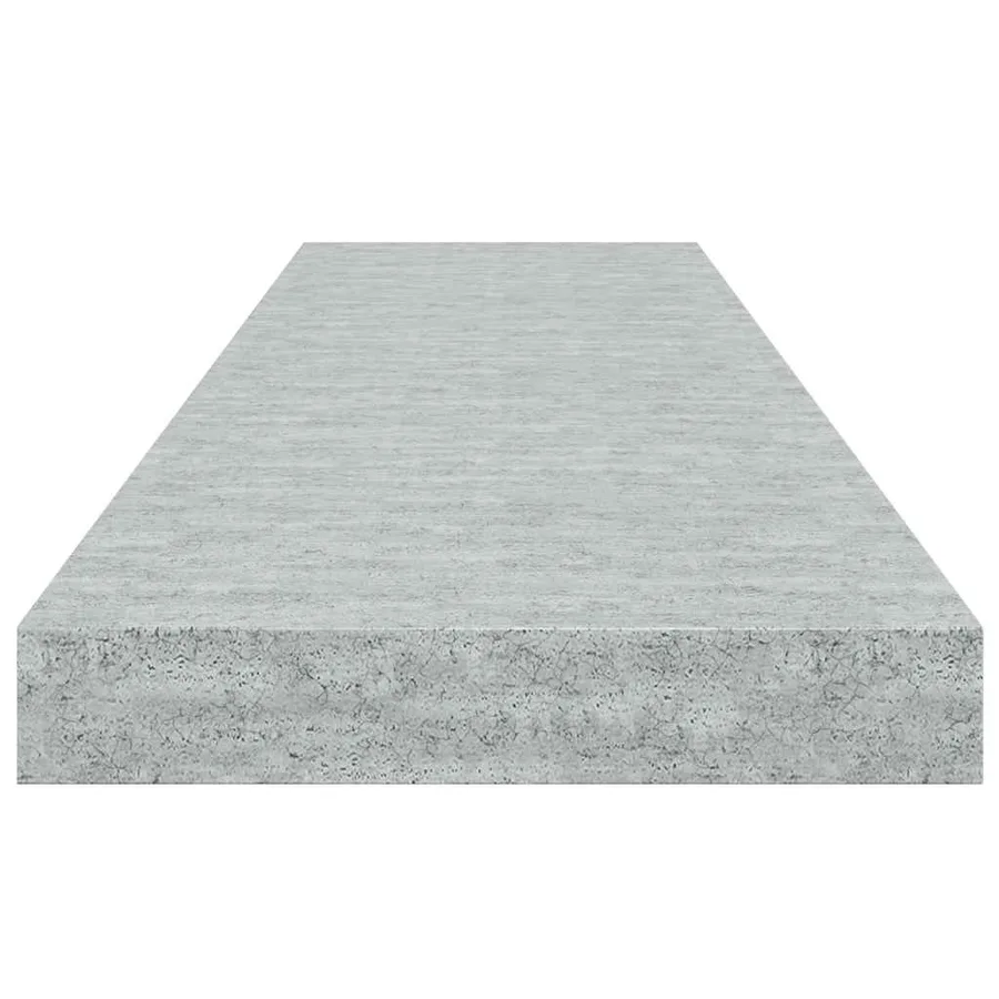 Étagère murale flottante Gris béton 90x23,5x3,8 cm MDF - 7