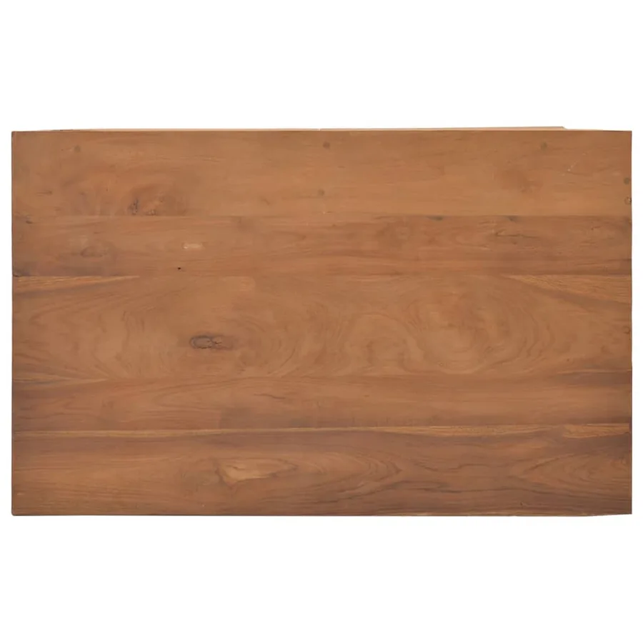 Meuble TV avec roues 80x50x42 cm Bois de teck solide - 6