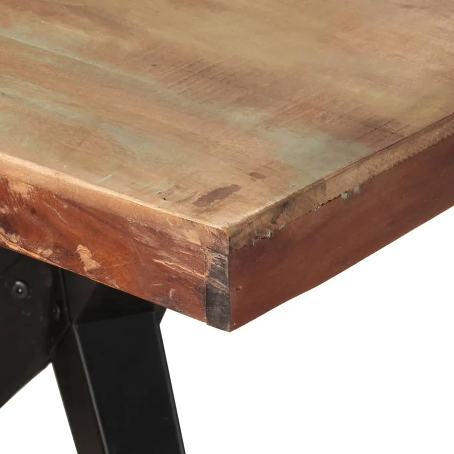 Table à manger 200x90x76 cm Bois de récupération massif - 5
