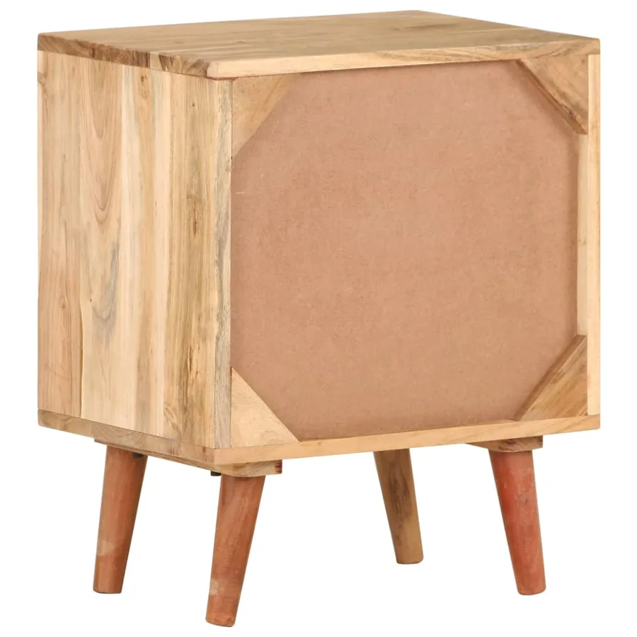 Table de chevet 40x30x50 cm Bois d'acacia massif - 4
