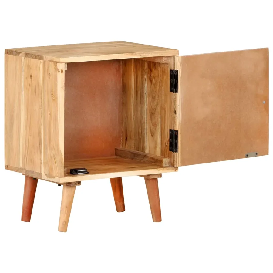Table de chevet 40x30x50 cm Bois d'acacia massif - 5
