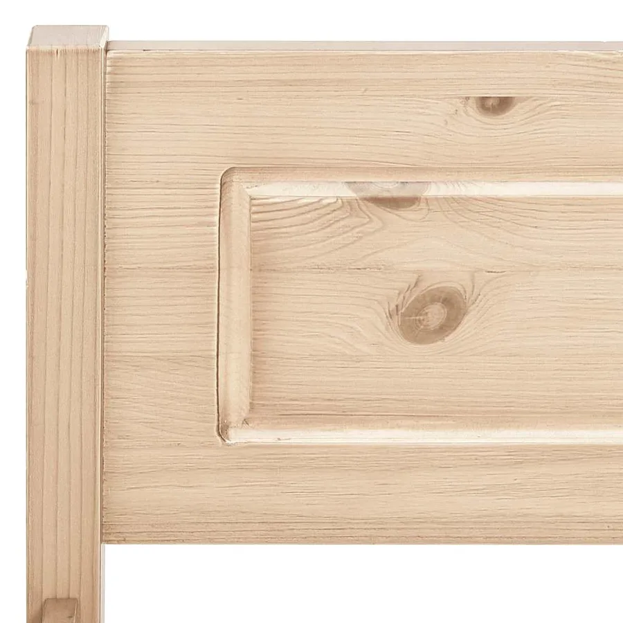 Cadre de lit sans matelas bois de pin massif 120x200 cm - 5