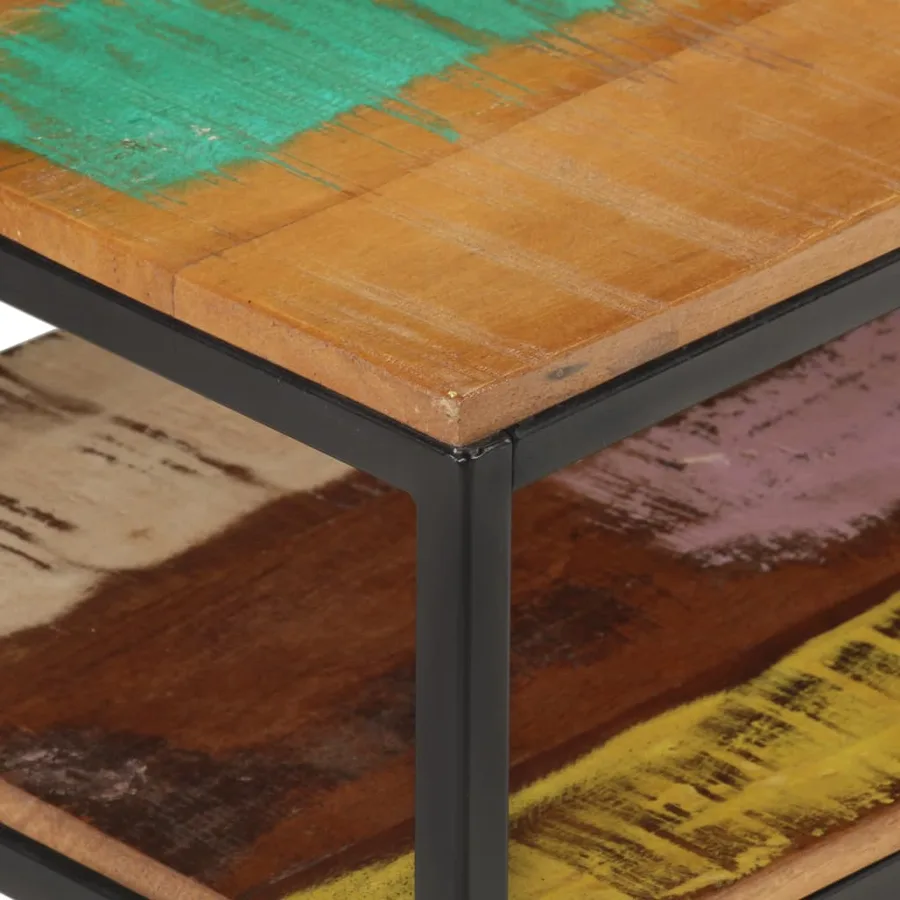 Meuble TV 130x30x45 cm Bois de récupération massif - 5