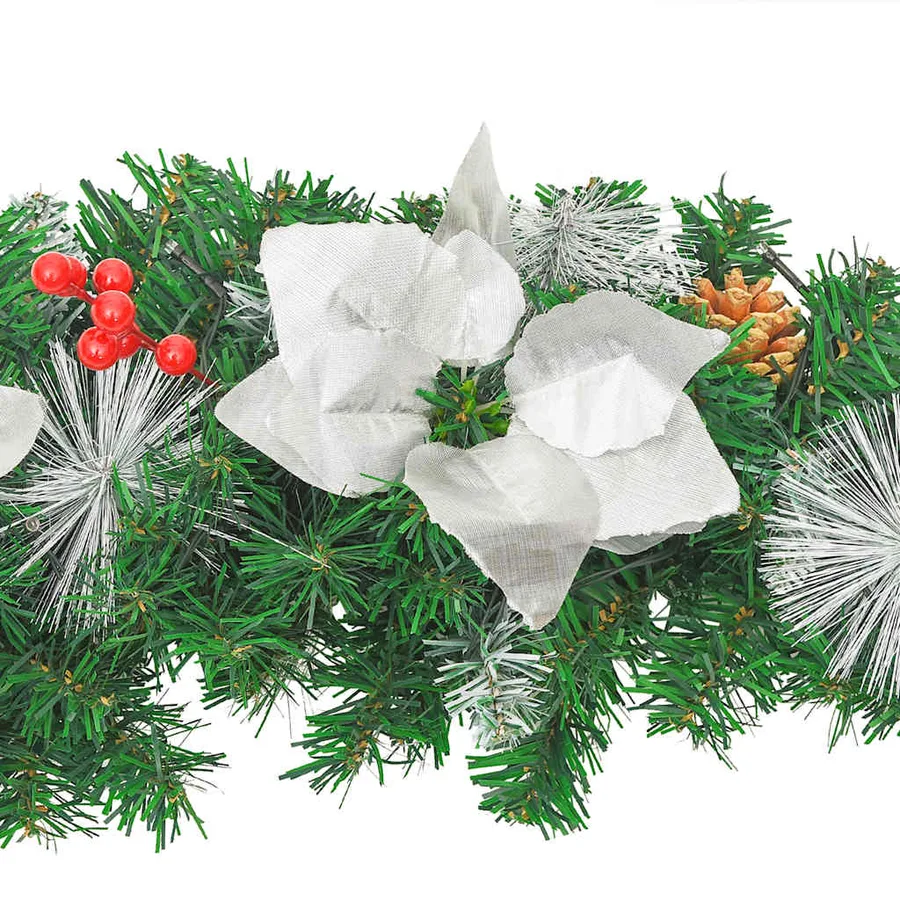 Arche de Noël avec lumières LED Vert 90 cm PVC - 5
