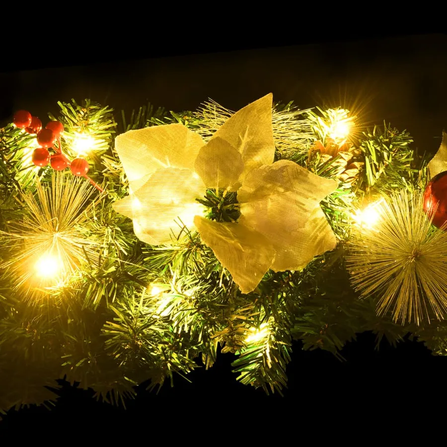 Arche de Noël avec lumières LED Vert 90 cm PVC - 6